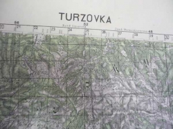 Mapa - TURZOVKA 1952 (Tajné!)