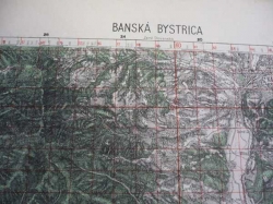 Mapa - BANSKÁ BYSTRICA 1951 (Tajné!)