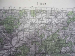 Mapa - ŽILINA 1952 (Tajné!)