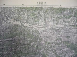 Mapa - VSETÍN 1932