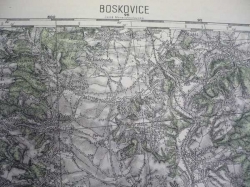 Mapa - BOSKOVICE 1931