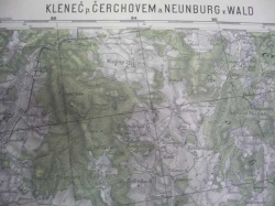 Mapa - KLENEČ p.ČERCHOVEM a NEUNBURG v.WALD 1929