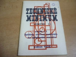 Technické minimum údržby II - svazek č. 1. Systémy značení materiálů na zplynování mazutu (1970)