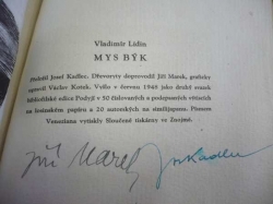 Vladimír Lidin - Mys býk (1948) PODPISY AUTORŮ