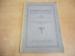 Fr. Klíma - K dějinám farnosti bohutínské (1921)