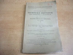 Červený - Technický průvodce pro inženýry a stavitele, sešit 17. ELEKTROTECHNIKA, III. část B. (1938)