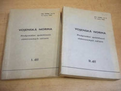 Vojenská norma. Předpovídání spolehlivosti elektronických zařízení, I. a II. díl, 2 svazky (1982)