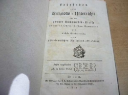 Leitfaden zum Religionsunterricht für die zweite humanitats = Flagge (1826) německy