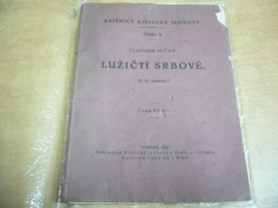 Vladimír Mičan - Lužičtí Srbové (1924)