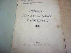 František Dašek - Příručka pro zaměstnance v hostinství (1929)