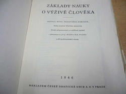 František Karásek - Základy nauky o výživě člověka (1946)