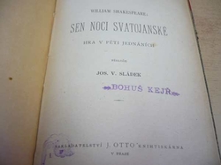 William Shakespeare - Sen noci svatojánské. Hra v pěti jednáních 