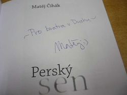 Matěj Čihák - Perký sen (2018) PODPIS AUTORA !!!