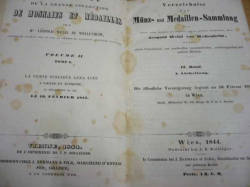 Verzeichniss. Munz- und Medaillen-Sammlung (1884) katalog mincí a medailí, německy