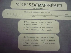 Mapa. Szatmár - Németi  1: 200 000. Maďarsky