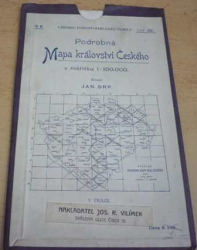 Podrobná mapa království Českého 1: 100 000. Liberec, Turnov, Jblonec, Semily