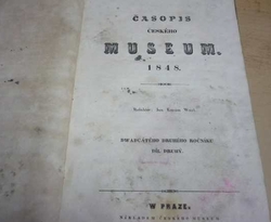 Časopis Museum 1848 roč. XXII. Díl druhý (1848)