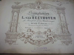 L. van Beethoven - Symfonie (1915) německy, noty