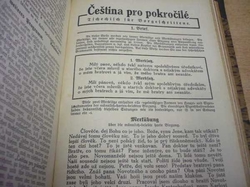 Učebnice pro výuku němčiny a češtiy + Čeština pro pokročilé viz. foto (1932 a 33)