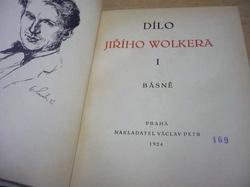 Dílo Jiřího Wolkera I. Básně (1924)