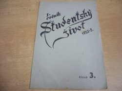 Studentský život 1937-8, ročník I. číslo 3. Studentské sdružení vzdělávací v Boskovicích (1938)