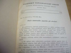 Vojenský topografický obzor. Číslo 1. až 4. Ročník třetí (1956) 