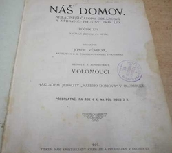 Josef Vévoda - Náš domov (1907) svázaný časopis