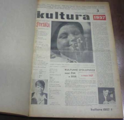 Kultura. Číslo 3. až 52. Rok 1957 (1957) noviny