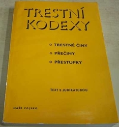 Jan Tolar - Trestní kodexy (trestné činy, přečiny, přestupky) text s judikaturou (1979)