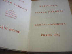 Karel Domin - Karolinum, statek národní (1935)