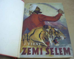 Julius Verne - Zemí šelem (1949)  obálka vlepena na předsádce viz. foto