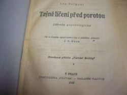 Leo Belmont - Tajné líčení před porotou (1927)