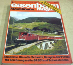 Eisenbahn. Modellbahn magazin/ Železnice. Časopis modelové železnice 11/79 (1979) německy  