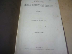 Časopis MUSEA KRÁLOVSTVÍ ČESKÉHO 1890. Ročník LXIV (1890)