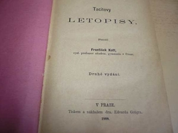 Tacitovy LETOPISY (1888)