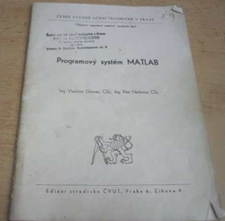 Vladimír Görner - Programový systém MATLAB (1991)