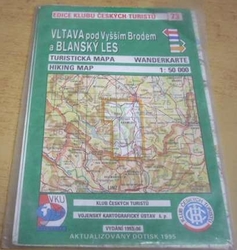 Vlatva pod Vyšším Brodem a Blanský les 1 : 50 000 (1995) mapa 