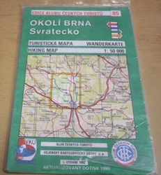 Okolí Brna. Svratecko 1 : 50 000 (1992) mapa       