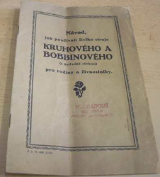 Návod jak používati šicího stroje KRUHOVÉHO a BOBBINOVÉHO (s ústřední cívkou) pro rodiny a žiivnostníky (1928)