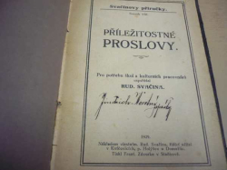 Rud. Svačina - Příležitostné proslovy (1929)