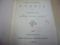 Emil Svoboda - Utopie (1922)