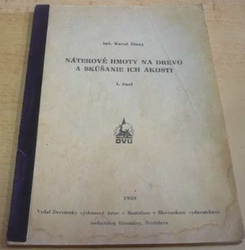 Karol Žlnay - Náterové hmoty na drevo a skúšanie ich akosti (1959) slovensky