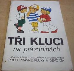 Tři kluci na prázdninách - hádanky, rébusy, omalovánky a vystřihovánky 