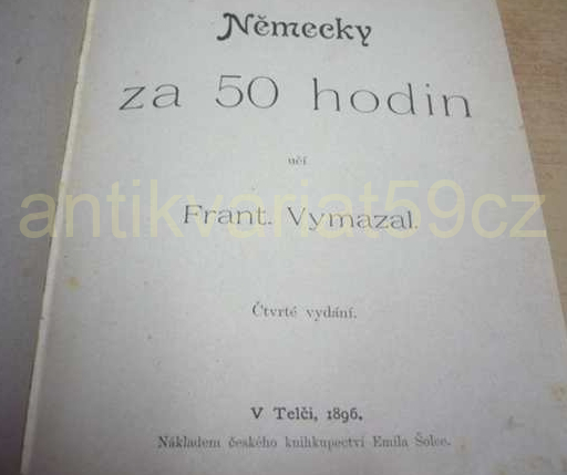 Frantisek Vymazal Nemecky Za 50 Hodin 1896